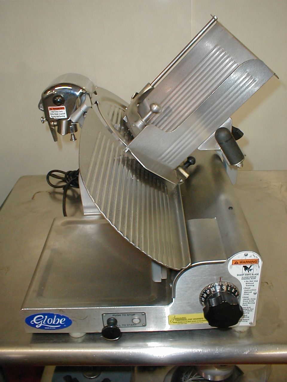 Real nice used globe slicer late model 3500 all stainless steel 