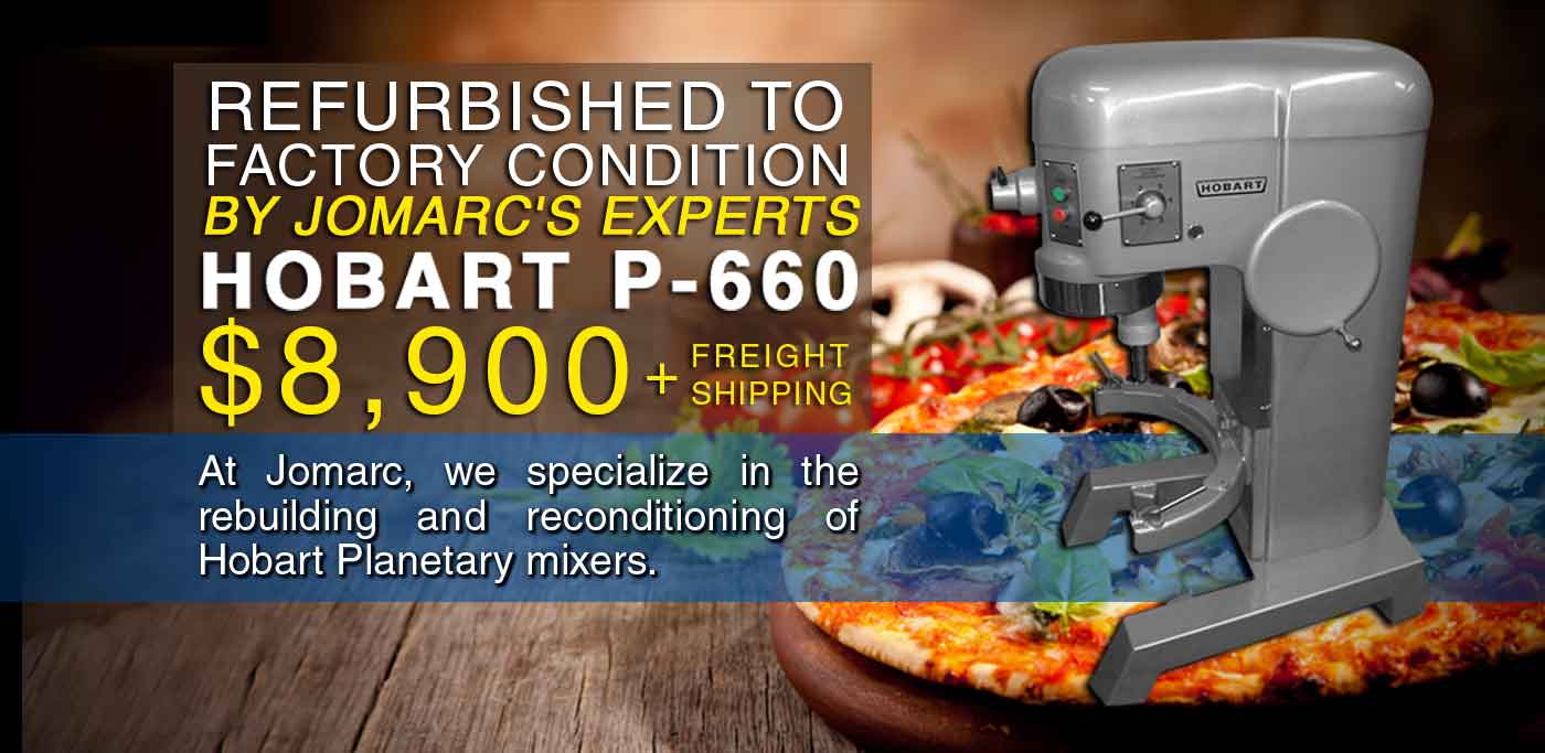 Hobart P660 Pizza Maker Refurbished to factory condition Commercial Dough Mixer & Pizza Oven Repair for Philadelphia Pennsylvania.  New Jersey and Delaware Our Refurbished units are guaranteed with a warranty. All our refurbished Hobart Mixers are in pristine condition. 