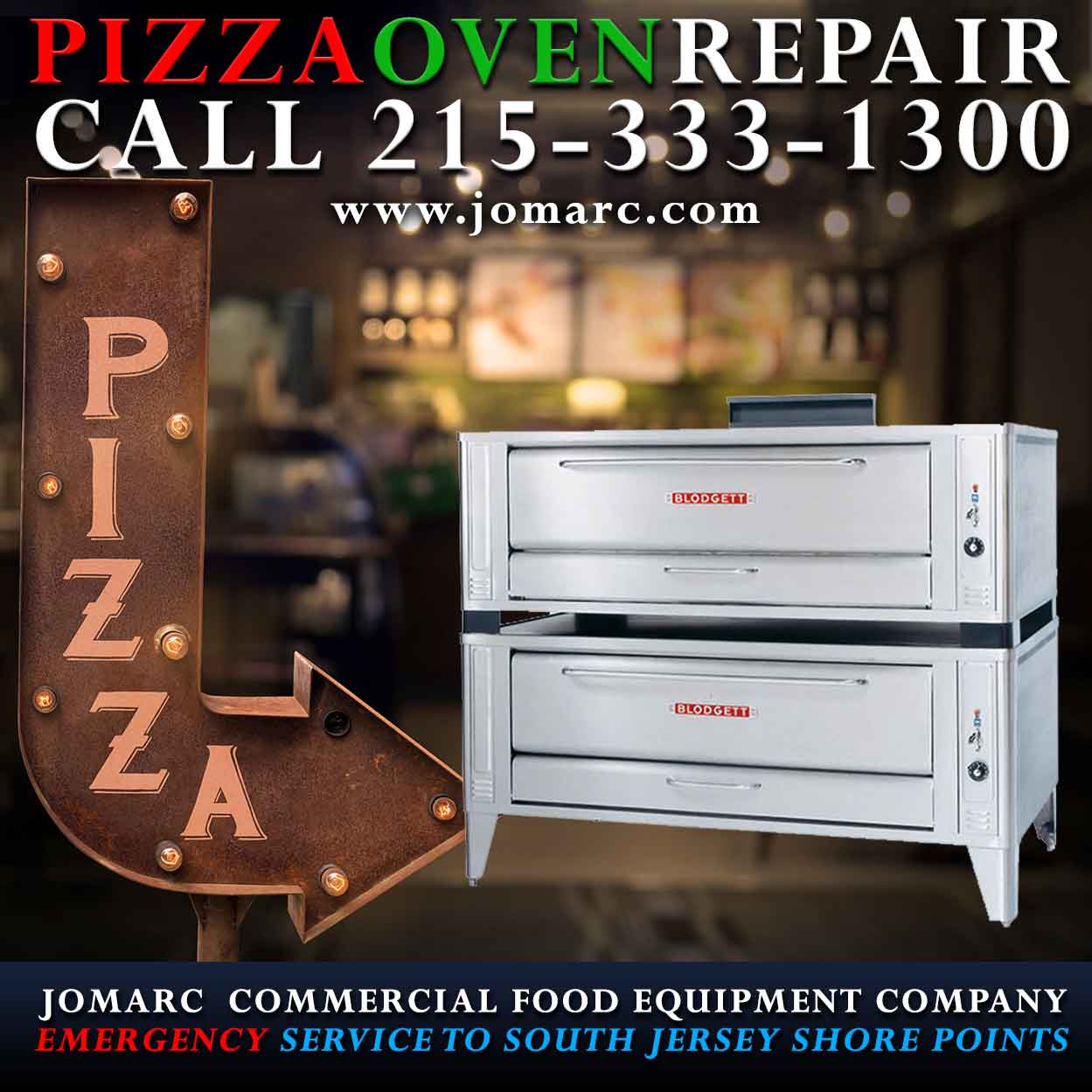 Gas, Natural Gas, Electric Pizza Oven Repair Bucks County Philadelphia Delaware Montgomery, Pizza Deck ovens Countertop Pizza Ovens, Conveyor Ovens and Impinger Ovens, Commercial Outdoor Pizza Ovens, Bakers Pride Blodgett Avantco Equipment APW Wyott Crown Verity Global Solutions by Nemco Grindmaster-Cecilware Lincoln Nemco TurboChef Vollrath Waring Doyon Baking Equipment 